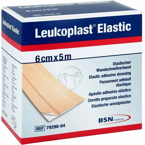 Leukoplast Elastic Pflaster 6 cmx5 m Rolle – Bild 2