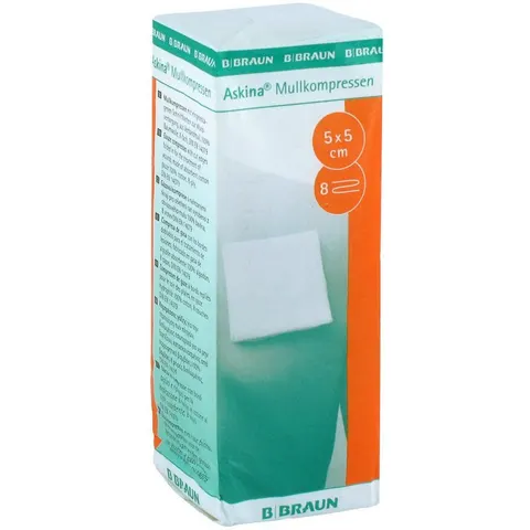 Braun Askina Mullkompressen 5x5 cm – Bild 2