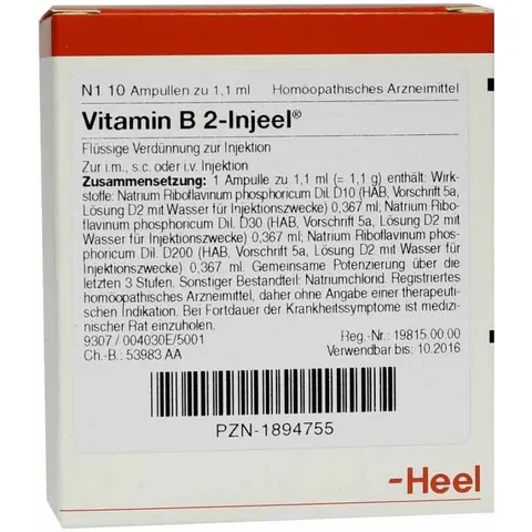 Vitamin B2 Injeel Ampullen – Bild 3