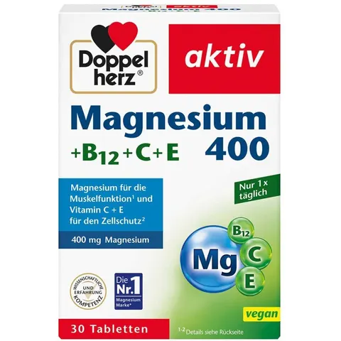 Doppelherz Magnesium 400+B12+C+E Tabletten – Bild 2