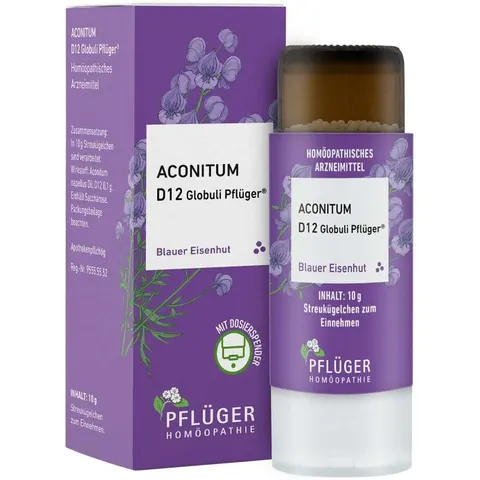 Aconitum D12 Globuli Pflüger Dosierspender – Bild 2