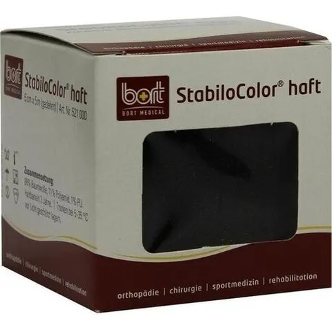 Bort Stabilocolor haft Binde 6cm schwarz – Bild 2