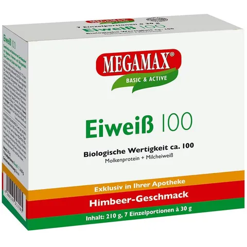 Eiweiss 100 Himbeer Megamax Pulver – Bild 3