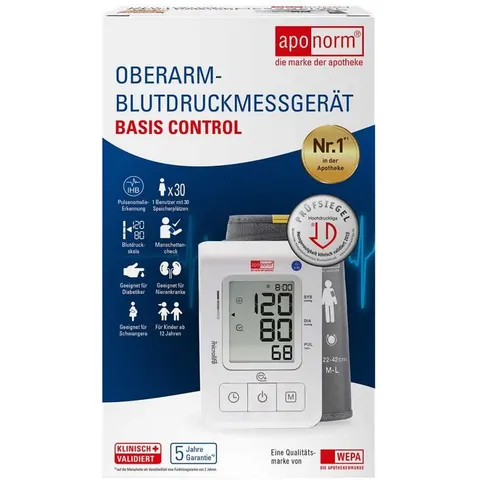 Aponorm Blutdruck Messgerät Basis Control Oberarm – Bild 2