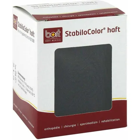 Bort Stabilocolor haft Binde 8cm schwarz – Bild 2