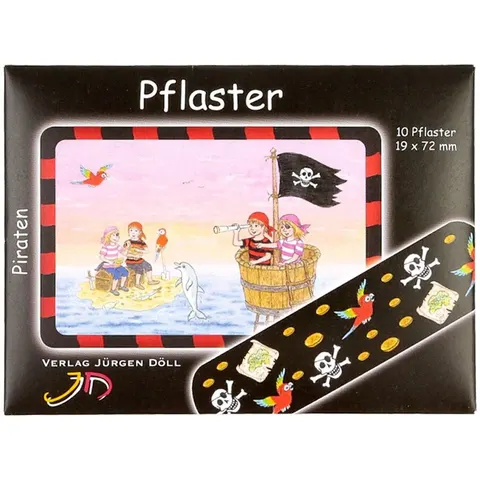 Kinderpflaster Piraten Briefchen – Bild 2