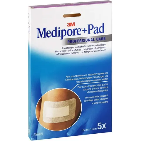 Medipore + Pad 3m 10x15cm 3569np Pflaster – Bild 2