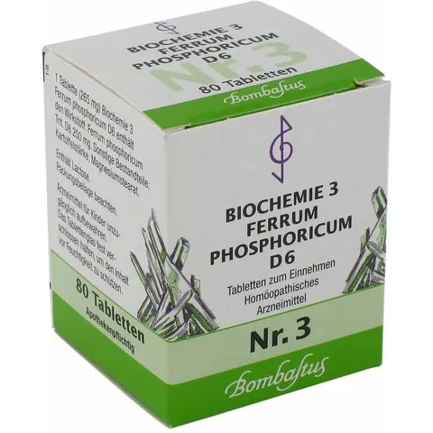 Bombastus Biochemie 3 Ferrum phosphoricum D6 Tabletten – Bild 2