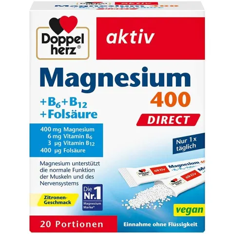 Doppelherz Magnesium + B Vitamine Direkt Pellets – Bild 3