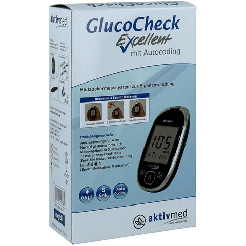 Gluco Check Excellent Blutzuckermess Set mg/dl – Bild 2