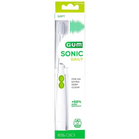 GUM SONIC DAILY Schallzahnbürste weiß – Bild 2