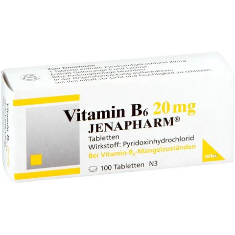 MIBE Vitamin B6 20 mg Jenapharm Tabletten – Bild 2