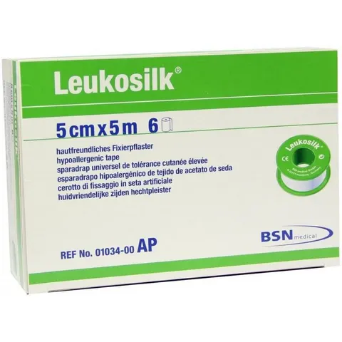 Leukosilk 5 cmx5 m 6 St Pflaster – Bild 3