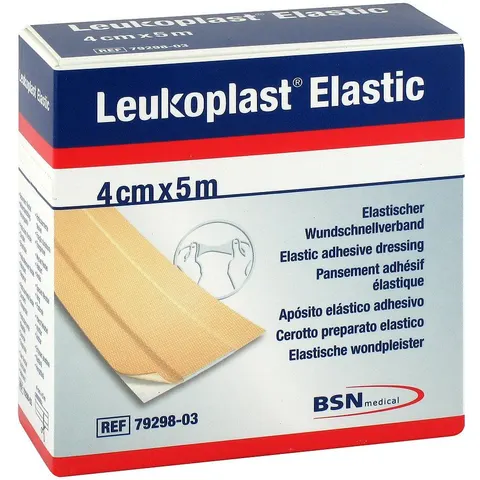 Leukoplast Elastic Pflaster 4 cmx5 m Rolle – Bild 3