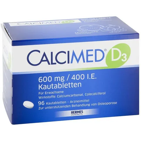Calcimed D3 600 mg / 400 I.E. Kautabletten – Bild 2