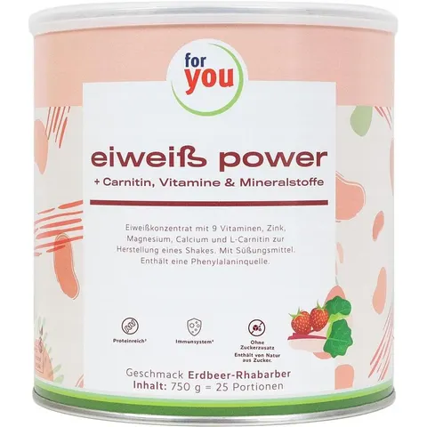 For You Eiweiss Power Erdbeere Rhabarber – Bild 3