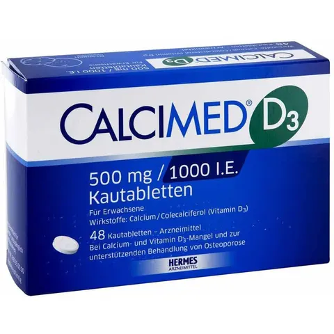 Calcimed D3 500 mg / 1000 I.E. Kautabletten – 07682505 – Bild 2