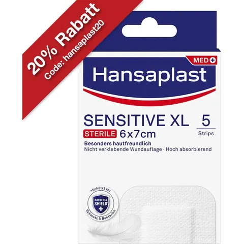 Hansaplast SENSITIVE XL 5 St Pflaster – Bild 2