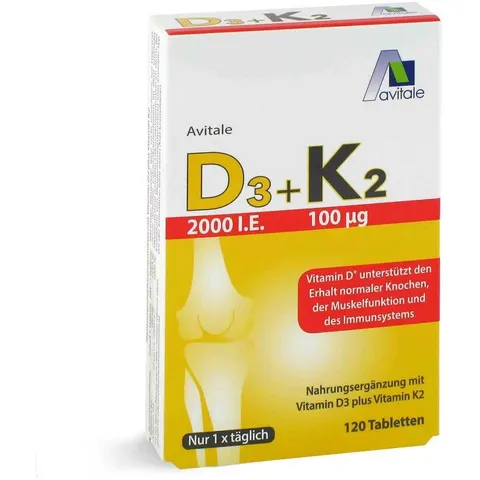 Avitale Vitamin D3+K2 2000 I.E. – Bild 3
