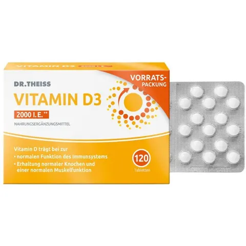 Dr. Theiss Vitamin D3 Tabletten 2000 I.E. – 250044 – Bild 2