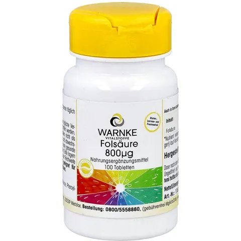 Warnke Folsäure 800 Microgramm Tabletten – Bild 2