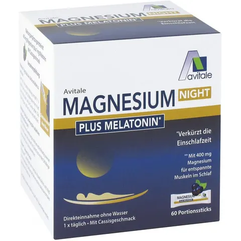 Avitale Magnesium Night Plus 1 mg Melatonin Pulver – Bild 3