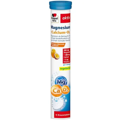Doppelherz Magnesium + Calcium + D3 Brausetabletten – Bild 3