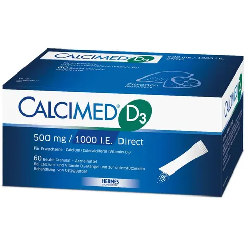 Calcimed D3 500 mg / 1000 I.E. Direct – Bild 2