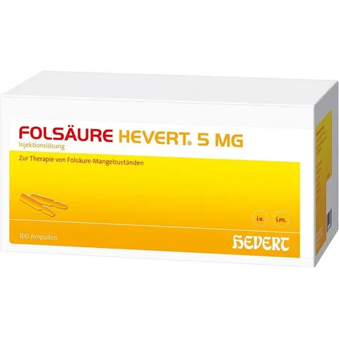 Folsäure Hevert 5 mg Ampullen – 04375458 – Bild 2