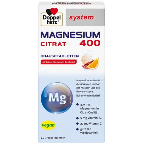 Doppelherz Magnesium 400 Citrat system Brausetabletten – Bild 2