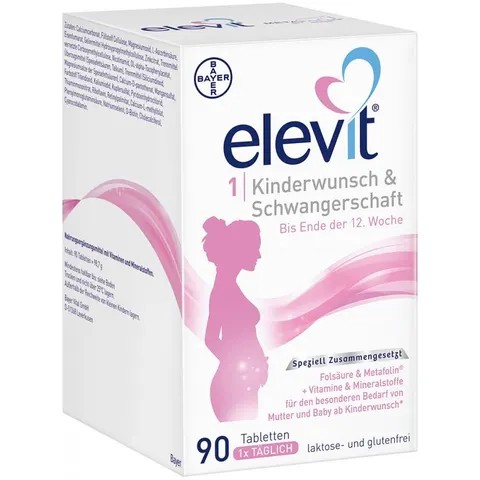 Elevit 1 Kinderwunsch & Schwangerschaft Tabletten – 006247 – Bild 3