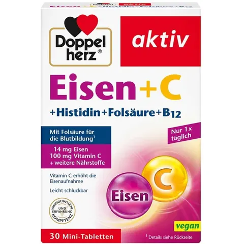 Doppelherz Eisen+vit.c+l-histidin Tabletten – Bild 2