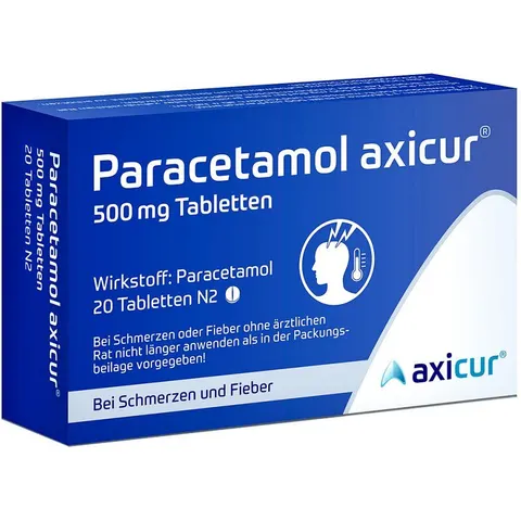 Paracetamol axicur 500 mg Tabletten – Bild 2