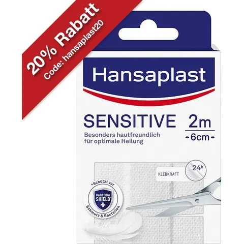 Hansaplast Sensitive Pflaster 2x6 – Bild 2