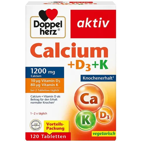 Doppelherz Calcium+D3+K Tabletten – Bild 3