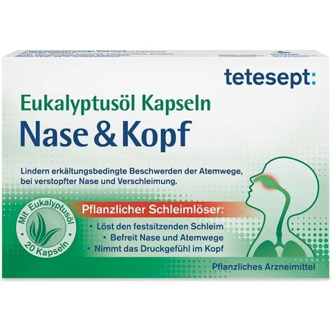 Tetesept Eukalyptusöl Kapseln Nase & Kopf – Bild 2