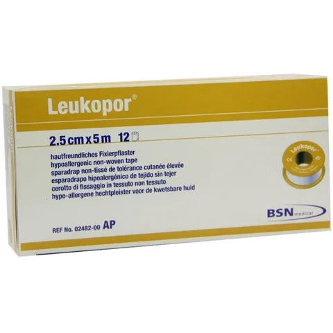 Leukopor 2,5 cmx5 m 12 St Pflaster – Bild 2