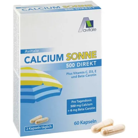 Avitale Calcium Sonne 500 Direkt Kapseln – Bild 2