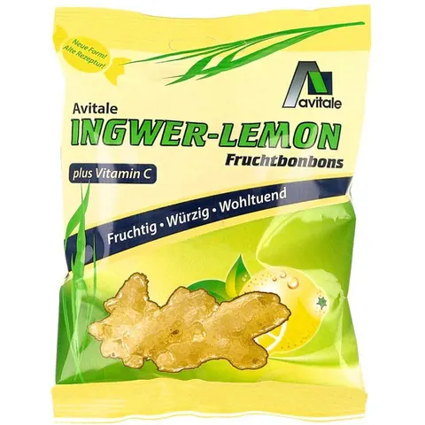Avitale Ingwer Lemon Fruchtbonbons + Vitamin C – Bild 3