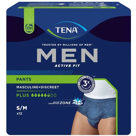 TENA MEN ACTIVE FIT PANTS PLUS S/M 12 St – Bild 2