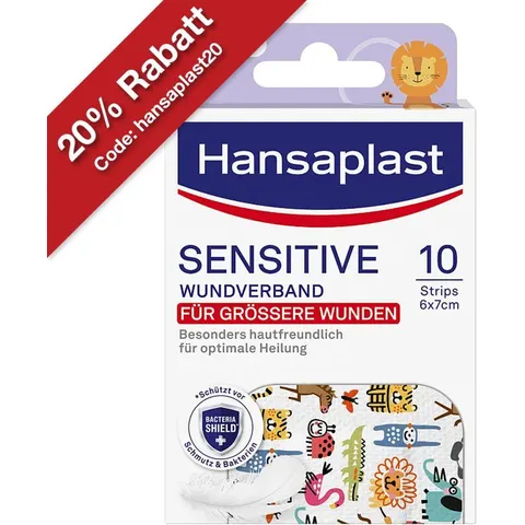 Hansaplast Kids Pflasterstrips Sensitive 6x7 Cm – Bild 2