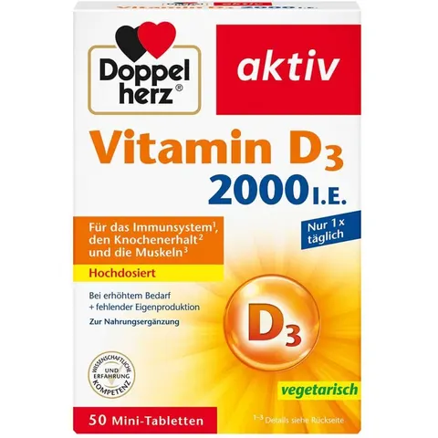 Doppelherz Vitamin D3 2000 I.e. Tabletten – Bild 3