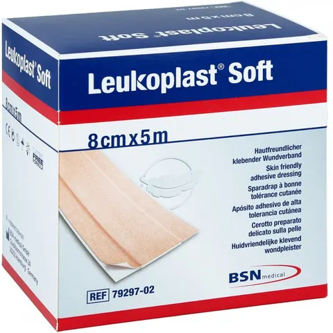 Leukoplast Soft Pflaster 8 cmx5 m Rolle – Bild 2