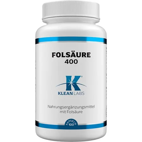 Klean Labs Folsäure 400 mcg Kapseln – Bild 2