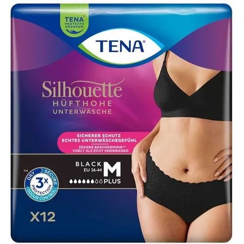 TENA Silhouette Plus BLACK M 12 St – Bild 3