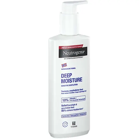 Neutrogena Deep Moisture Bodylotion Sensitive – Bild 2
