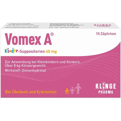 Vomex A Kinder Zäpfchen 40mg – Bild 2