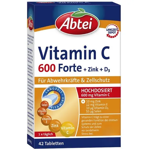 Abtei Vitamin C 600 Forte Plus – Bild 2