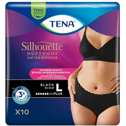 TENA Silhouette Plus BLACK L 10 St – Bild 2