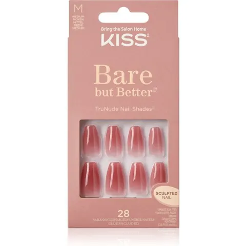 Kiss Bare But Better Medium false nails 28 pc – image 2